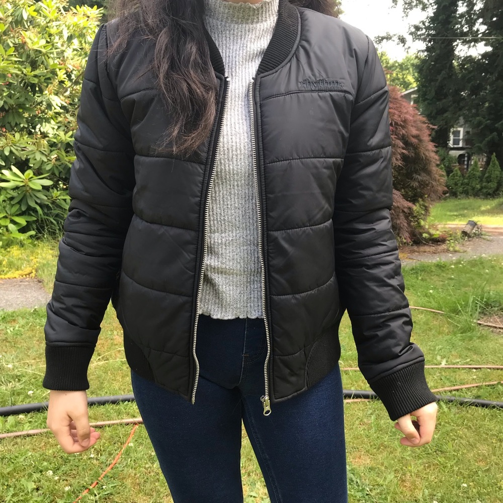 Black Bomber Jacket